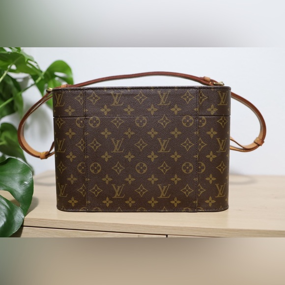 Louis Vuitton Beauty Cosmetic MakeUp Mono Hard Train Trunk Case Shoulder Bag Box - Picture 2 of 13